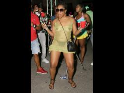 A patron enjoying herself at I Love Dancehall, one of the Dancehall Week events.