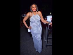Sandy Unstoppable is elegantly dressed at Clive Heavy Hitters’ birthday celebration, held recently in Kingston.
