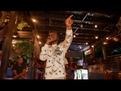 Blaize performing at the album launch at Janga’s.