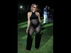 Recording artiste July Bailey was spotted at Sashi Live, held last Saturday at Grizzly’s Plantation Cove in Richmond, 
St Ann.