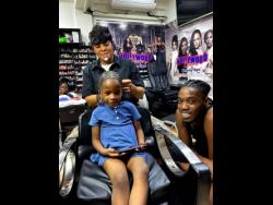 Photo by Tiffany Pryce
Andre Brown has no issues taking his daughter Eliahna to the hairdresser, as he is determined to support her in every way possible.