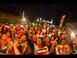 A section of the crowd at Ghetto Splash.