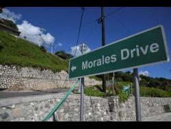 The entrance of Morales Drive in Bull Bay, St Andrew.