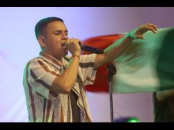 Jah Fabio performing at the musical tribute to Bob Marley in 2024.