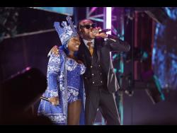 Spice (left) and Vybz Kartel