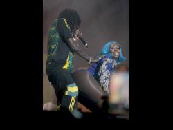 Vybz Kartel and Spice lit up the stage with their undeniable chemistry.