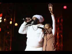 Fantan Mojah and starlet Emma entertain the audience.