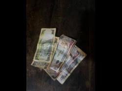 Some of the old cotton banknotes that are no longer accepted.