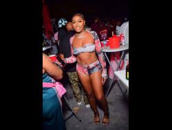 Tia is enjoying Cups Up party, held recently at D’Lux, Caledonia Road, Cross Roads in the Corporate Area.