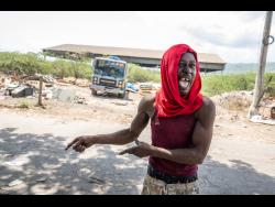 Credit: Gladstone Taylor Phots Ian Baker fears that the closure of Riverton City Dump will force persons into desperation.
