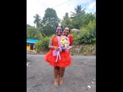 Credit: Contributed Photos Kahlaliah Moore (front) and mom Kayon Hutchinson-Moore