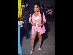 Rene was pretty in pink as she lit up the INSTAHYPE, the birthday party for Dre Hype, at D’Lux Entertainment Complex, Caledonia Avenue, Cross Roads, Kingston on Saturday night.