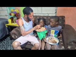 Super dad Jermaine Bentley cooks up love and lessons for his children every day.