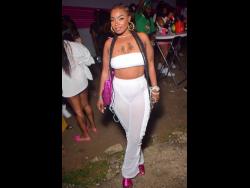 Recording artiste Pamputtae strikes a pose with confidence and flair.