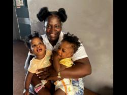 Credit: Contributed Iesha McMurray with her twins Azaria (left) and Azora Elson.