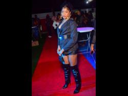 Sher Don is sexy in black thigh-high boots at Ras Gregg’s Soul to Soul party at the Don P Entertainment Complex in Job Lane, Spanish Town, St Catherine.