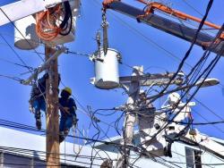 JPS crews carrying out restoration work in Montego Bay, St James.