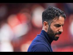 Manchester United’s head coach Ruben Amorim.