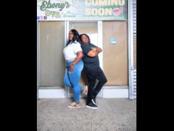Ebony Hemsley (left) with her mother Donna Francis.