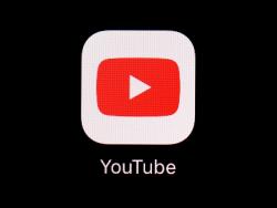 The YouTube app is displayed on an iPad in Baltimore on March 20, 2018. 