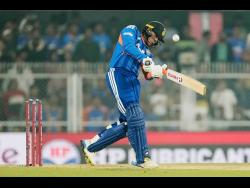 India’s Abhishek Sharma plays a shot during the third T20 cricket match against New Zealand in Guwahati, India, on Sunday.