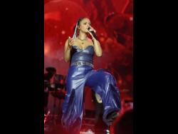 Lila Iké lights up the stage with a commanding performance at the Lost in Time Music Festival held recently at Hope Gardens, St Andrew.