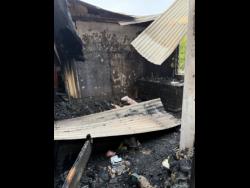 This is all that is left of Danielle Swaby’s family home in St Elizabeth.