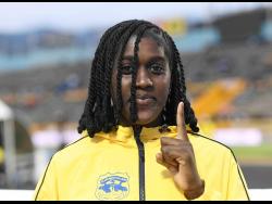 Credit: Antoine Lodge Clarendon College’s Jamelia Young, gold medallist in the girls Class Two shot put final, on day two of the 2026 ISSA Boys and Girl’s Athletics Championships at the National Stadium on Wednesday, March 25.