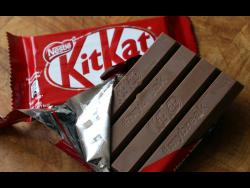 A KitKat chocolate bar 