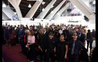Mourners gathered at the Webster Memorial United Church in St Andrew last Friday to bid farewell to the late Arif Cooper. 