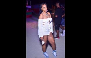 This hottie captures the attention at Portmore Igloo, held recently at Ultra Beach, Hellshire, St Catherine.