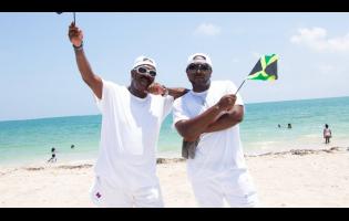 Chaka Demus (left) and his son Marvelous.