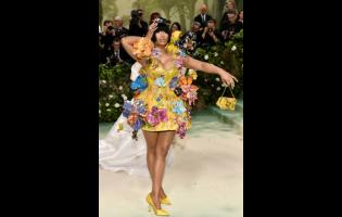 Nicki Minaj attends The Metropolitan Museum of Art’s Costume Institute benefit gala on Monday in New York.