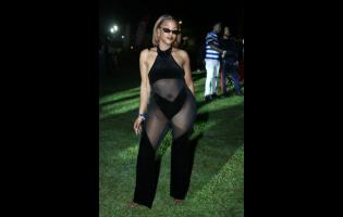 Recording artiste July Bailey was spotted at Sashi Live, held last Saturday at Grizzly’s Plantation Cove in Richmond, 
St Ann.