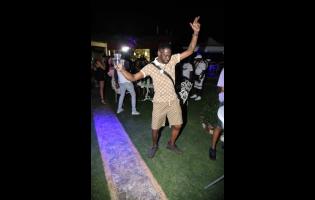 Bounty Killer dancing at his birthday party held on Wednesday.