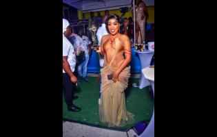 Oshin won the Best Dressed Female award at last Saturday’s Bottles and Fashion party, held at Cool Breeze Entertainment Centre in Old Harbour, St Catherine.