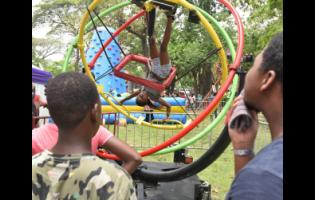 This ride had children head over heels during Fun Fest 2024 at Hope Gardens on Emancipation Day.