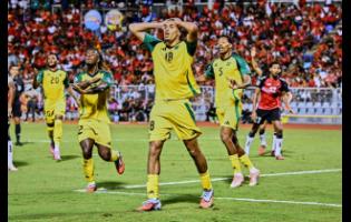 Credit: AP Jamaica's Jonathan Russell (centre) appeals after his goal against Trinidad and Tobago was disallowed during a World Cup 2026 qualifying soccer match in Port of Spain, Trinidad, on Thursday. The Jamaica Football Federation is calling for the 12th man to lift the team in tomorrow's World Cup Qualifying football match against Curaçao at the National Stadium. The Reggae Boyz must win to secure automatic qualification to next year's World Cup.