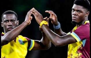 Shamar Joseph (left) and Alzarri Joseph