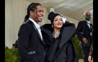 A$AP Rocky (left) and Rihanna.