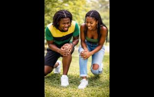 The knee is the most commonly affected joint.