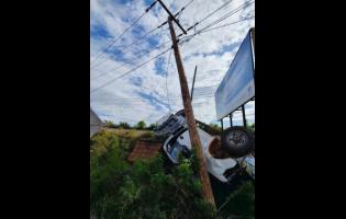 Credit: Contributed An emergency outage is required to replace a broken pole due to M/Vehicle Accident on Spur Tree Hill