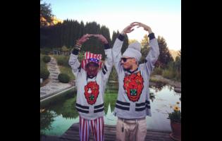 Cookie the Herbalist (right) and the late Lee ‘Scratch’ Perry. 