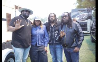 Members of Morgan Heritage (from left) Gramps, Una, Jemere and Mojo.