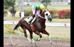 OF A REVOLUTION, ridden by Raddesh Roman, winning The SVREL 9th Anniversary Trophy over 5 1/2 Furlongs at Caymanas Park on Saturday.