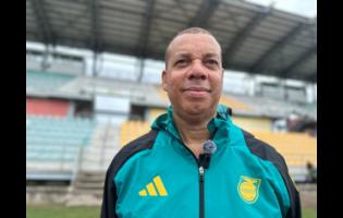 Reggae Girlz head coach, Hubert Busby. 