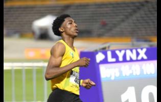 Excelsior High’s top sprinter Riquelme Reid 