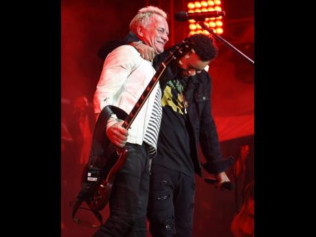 International recording artistes Sting (left) and Shaggy