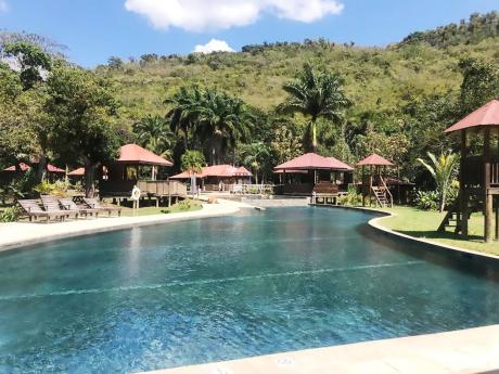 
The pool at YS Falls is perfect for lounging. 
