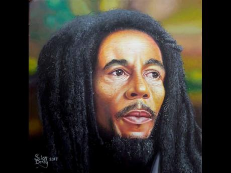This Bob Marley painting was a big seller for Scion Derby. 